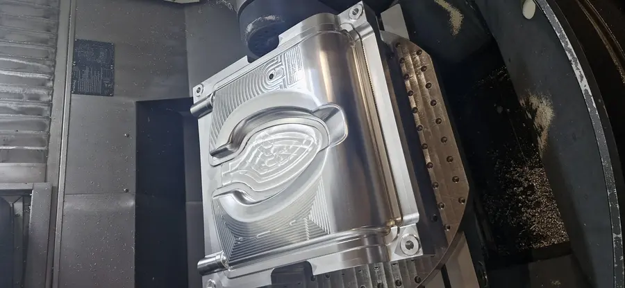 Mould & Tooling — Mould cavity, polished aluminium